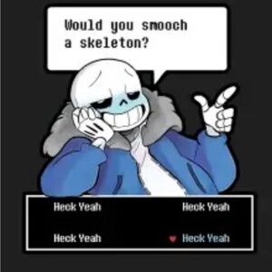 Undertale Sans the Skeleton Unisex T-shirt Black Size S